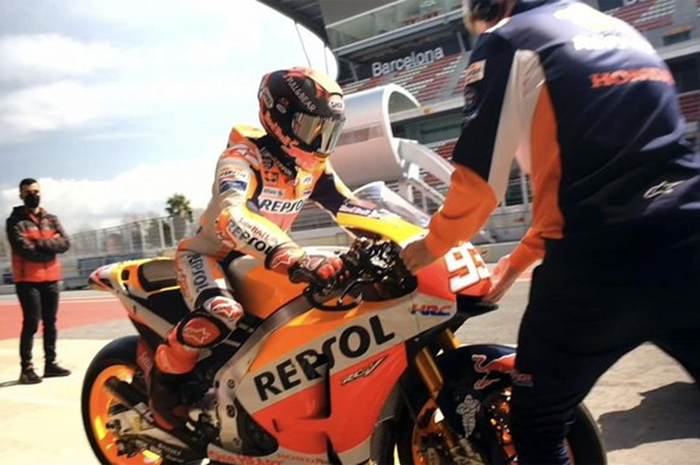 Marc Marquez kembali bawa motor balap buat MotoGP 2021
