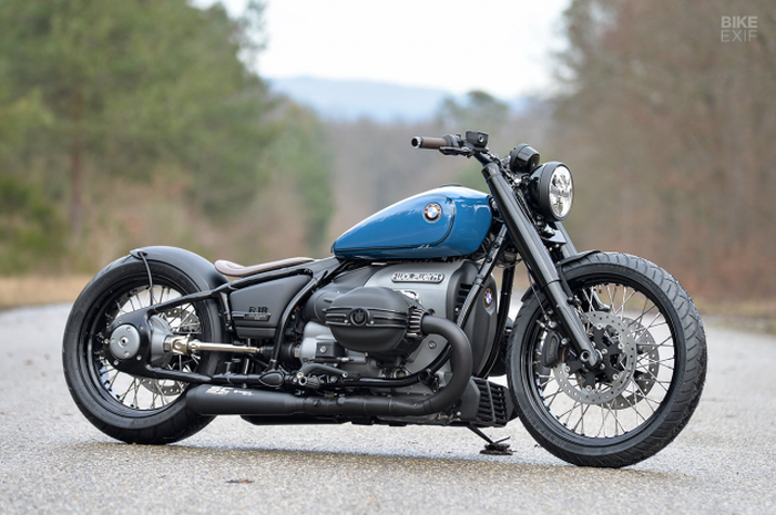 Pilih konsep ala bobber, modifikasi BMW R18 ini makin terlihat kekar.