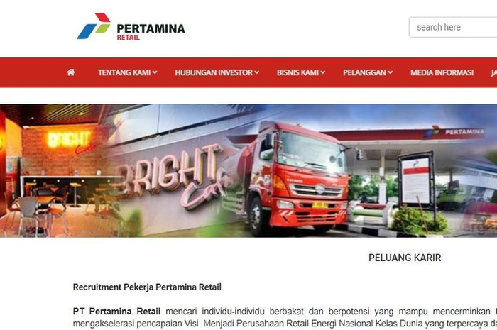 Lowongan kerja di Pertamina Retail, lulusan D3 dan S1 buruan kirim lamaran.