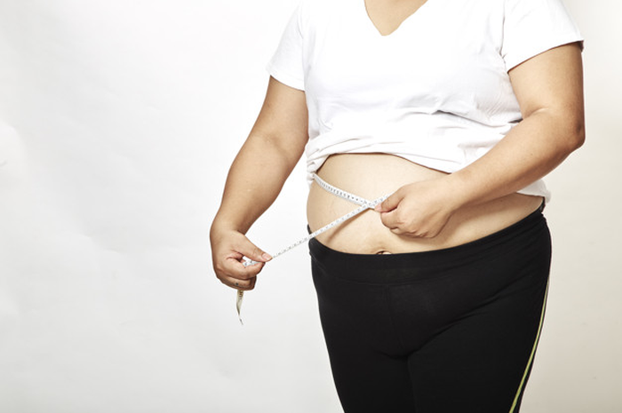 Ilustrasi wanita obesitas
