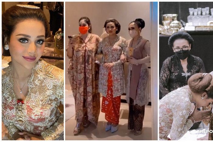 Penampilan Aurel Hermansyah saat sungkeman