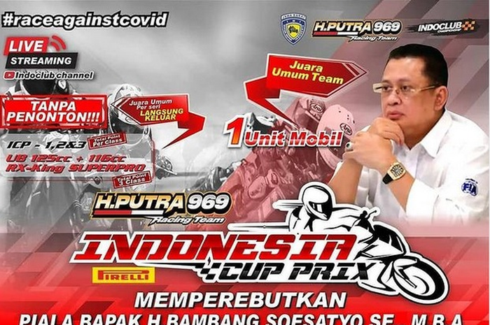 balap road race H. Putra Indonesia Cup Prix (ICP)