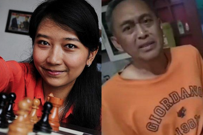 GM Irene (kiri) dan Dadang Subur alias Dewa Kipas (kanan)
