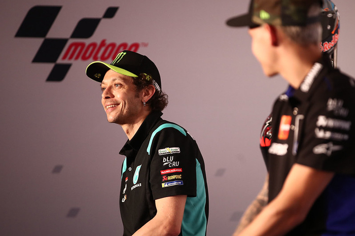 Ditanya MOTOR Plus-online soal peribasaha, Valentino Rossi kasih jawaban begini di konferensi pers MotoGP Qatar 2021, (25/3/2021)