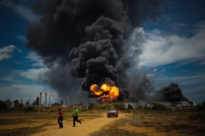 Ledakan kilang minyak Amuay di Venezuela tahun 2012