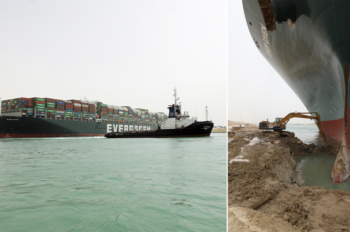 Kapal MV Ever Given Berhasil Dibebaskan dari Terusan Suez