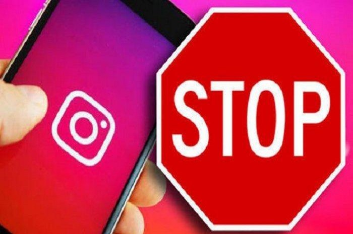Ilustrasi Instagram down.