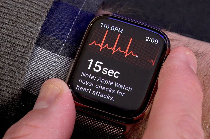 Ilustrasi fitur ECG yang ada di Apple Watch