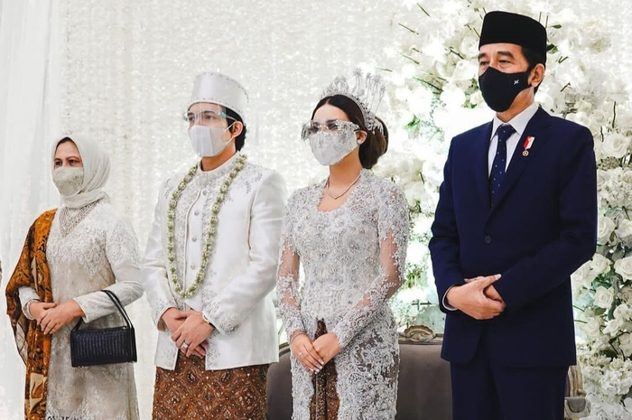 Atta Halilintar, Aurel Hermansyah, presiden Jokowi, Iriana Joko Widodo.