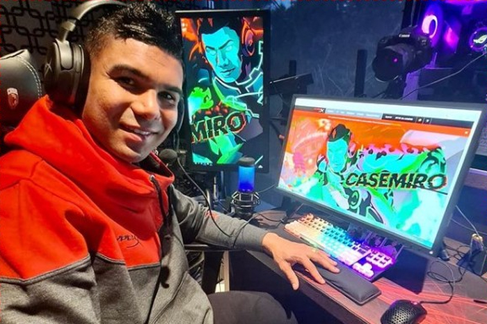 Potret Casemiro ketika bermain game Counter Strike