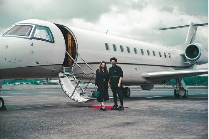 Atta Halilintar ajak aurel honeymoon ke Bali dengan sewa private jet
