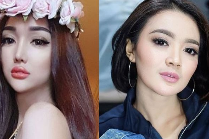 Kolase foto Lucinta Luna dan Wika Salim