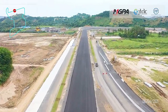 Progress pembangunan sirkuit MotoGP Indonesia di Mandalika, udah sampai sini.