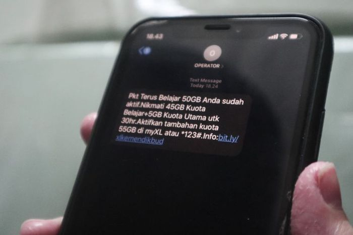 Ilustrasi SMS. Bantuan kuota internet gratis cair besok, begini cara ceknya.