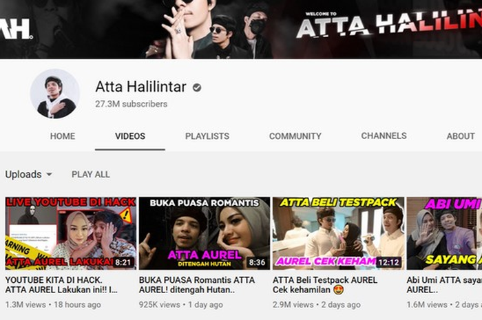 Youtube Atta Hallilintar