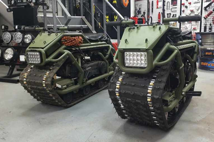 Motor Hamyak mirip tank tempur