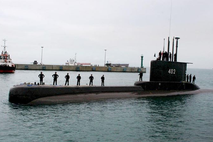 Kapal selam KRI Nanggala-402 yang tenggelam di perairan laut utara Bali.