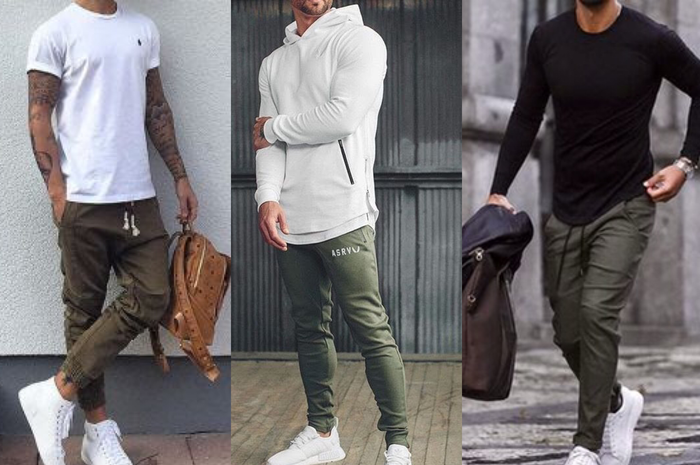 Ilustrasi athleisure style yang sporty tapi tetap santai.