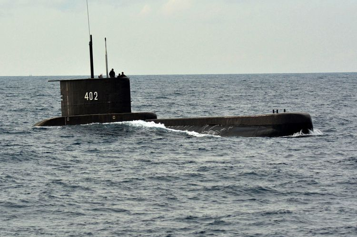 Kapal selam KRI Nanggala 402 yang dinyatakan tenggelam (subsunk)