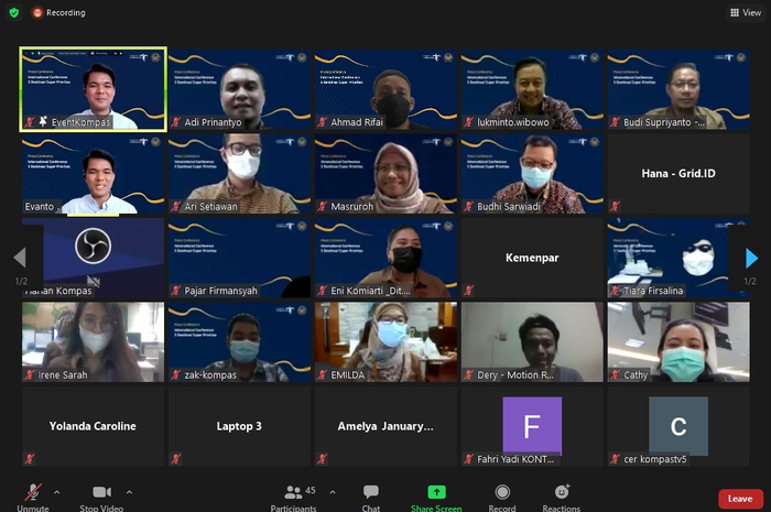 Konferensi virtual Kementerian Pariwisata dan Ekonomi Kreatif Republik Indonesia (Kemenparekraf RI) ini bekerja sama dengan Harian Kompas mengadakan International Conference on Local Wonders, Economy &amp; People.