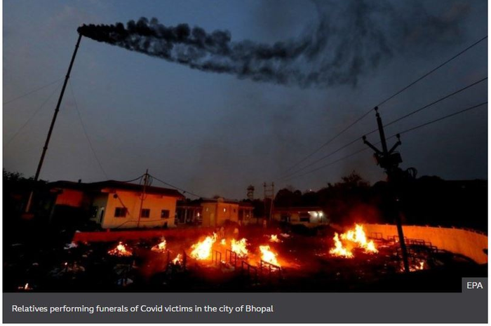 Langit malam di India yang diterpa tsunami Covid-19