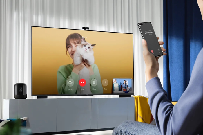 Ilustrasi layanan internet di smart TV
