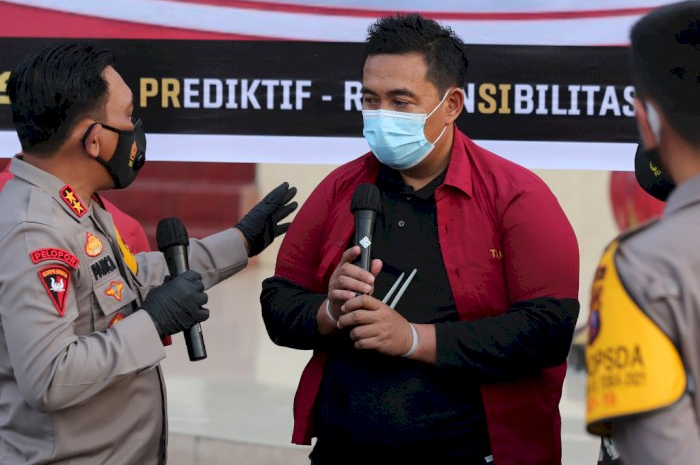Picandi Mosko Business Manager Laboratorium Kimia Farma untuk wilayah Medan yang ditangkap Polda Sumatera Utara.