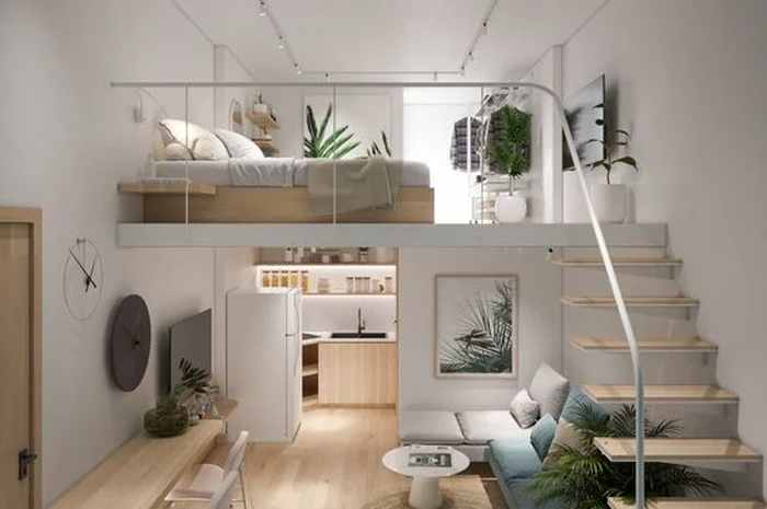 Less is more prinsip dalam menghadirkan perabot. Hanya furnitur yang dibutuhkan.