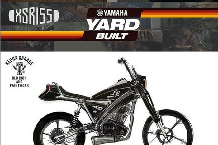 Konsep modifikasi Yamaha XSR 155 'Black Dog' ala Kedux Garage.