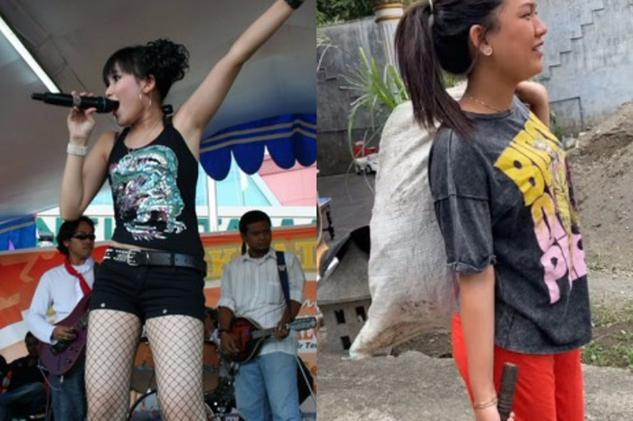 Foto Ayu Ting Ting saat masih nyanyi dari panggung ke panggung jadi sorotan, tapi potret Happy Asmara ngarit rumput malah banjir pujian.