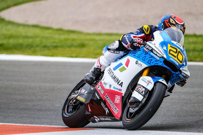 Hasil kualifikasi pembalap Indonesia, Dimas Ekky Pratama di ajang balap FIM CEV Repsol Moto2 Valencia 2021.