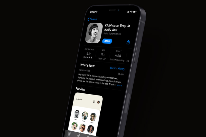Clubhouse di App Store