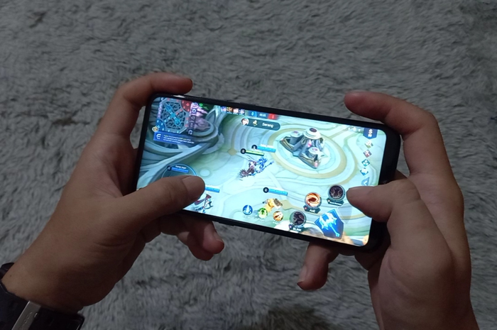 Review HP Nokia 5.4 main game Mobile Legends dengan dukungan Snapdragon 662 dan RAM 4GB.