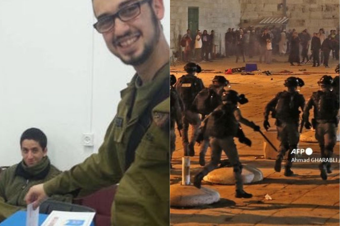 Kolase Joel Carmel pemuda Inggris yang pilih bergabung ke IDF untuk membela Israel dan aksi pasukan keamanan Israel menyerang masjid Al-Aqsa
