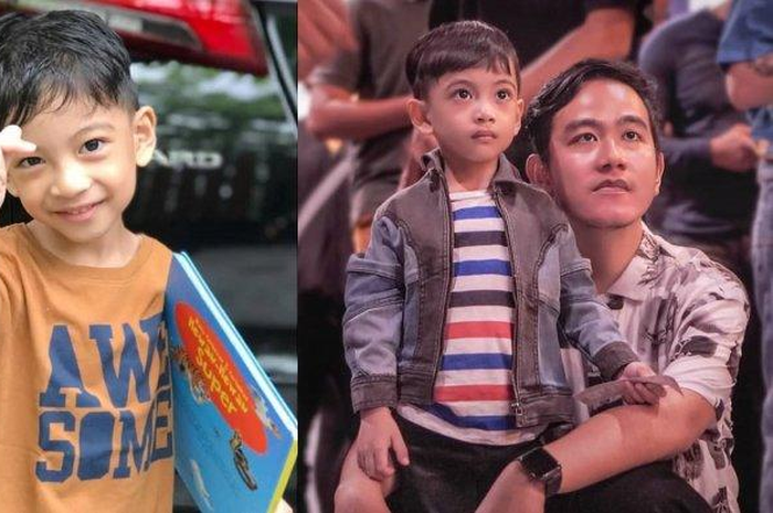 Potret Gibran Rakabuming dan putra sulungnya, Jan Ethes. 