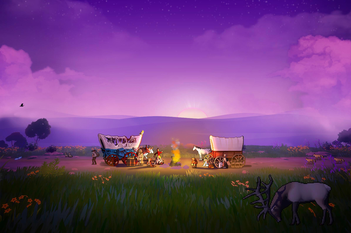 Ilustrasi game The Oregon Trail versi Apple Arcade