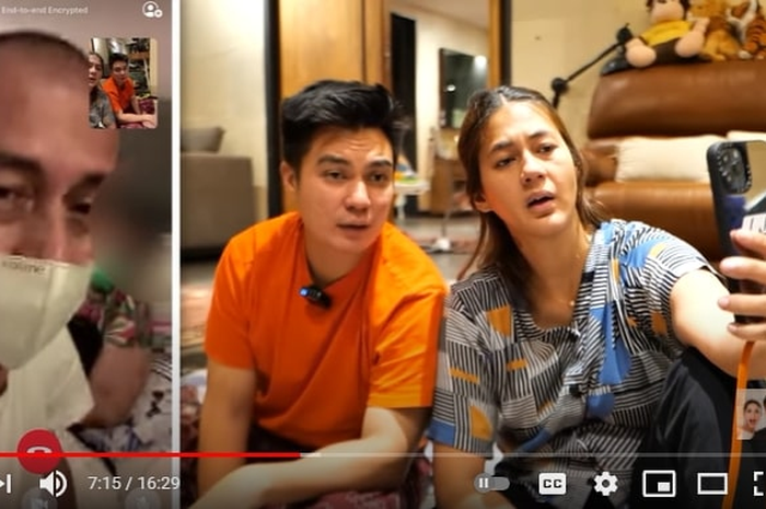 Paula Verhoeven dan Baim Wong sat video call dengan orangtua Paula
