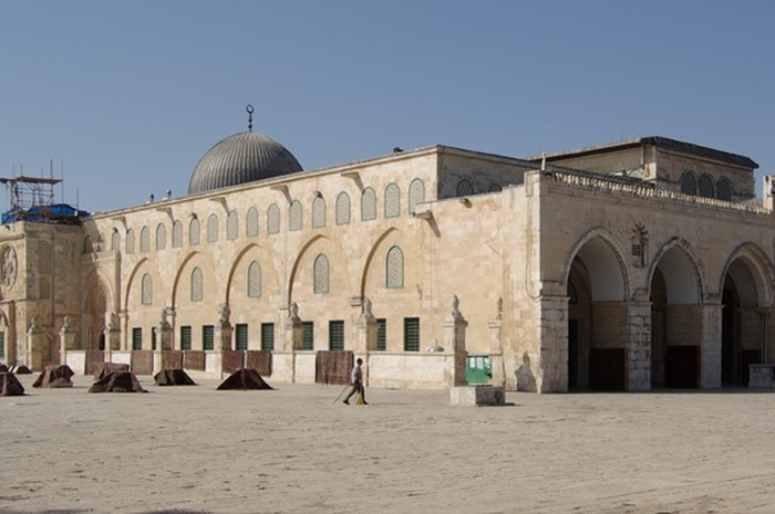 Masjid Al Aqsa yang berada di Kota Tua Yerusalem.