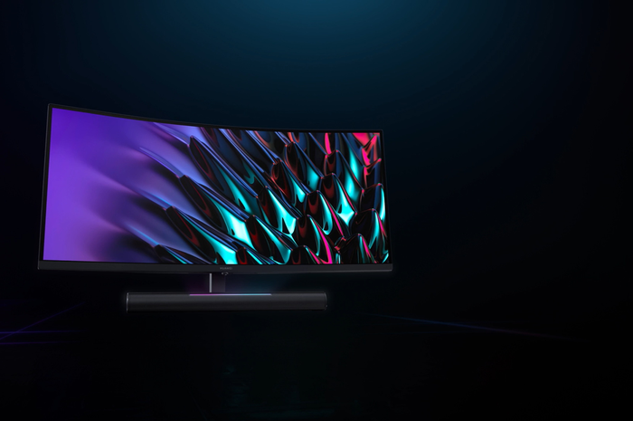 Ilustrasi monitor gaming Huawei MateView GT yang baru saja dirilis
