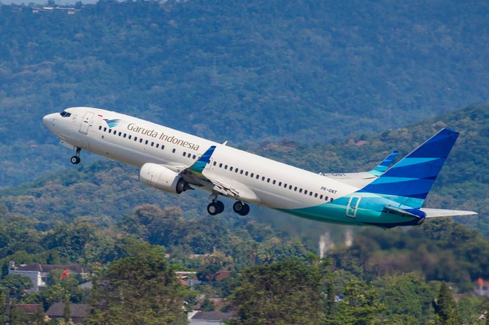 Ilustrasi pesawat maskapai penerbangan Garuda Indonesia. 