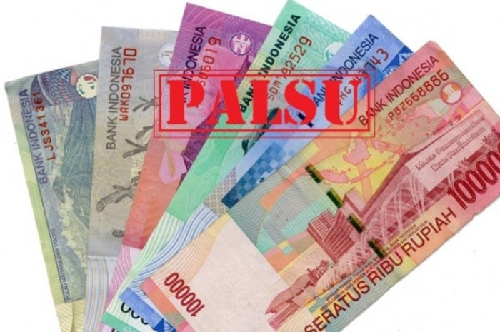 Ilustrasi uang palsu