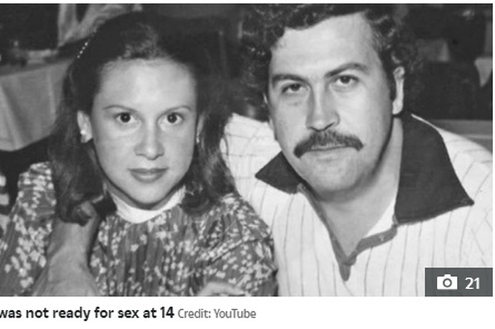 Pablo Escobar dan Victoria Eugenia Henao muda.