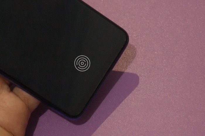 In-screen fingerprint sensor di Oppo A74