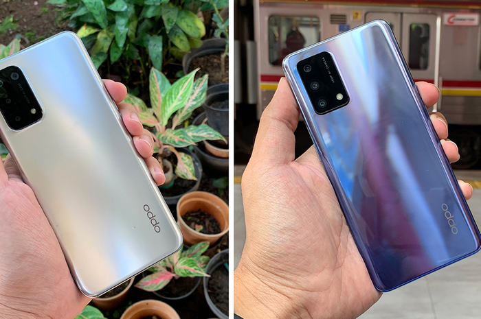 Oppo A74 5G (kiri) dan Oppo A74 5G (kanan)