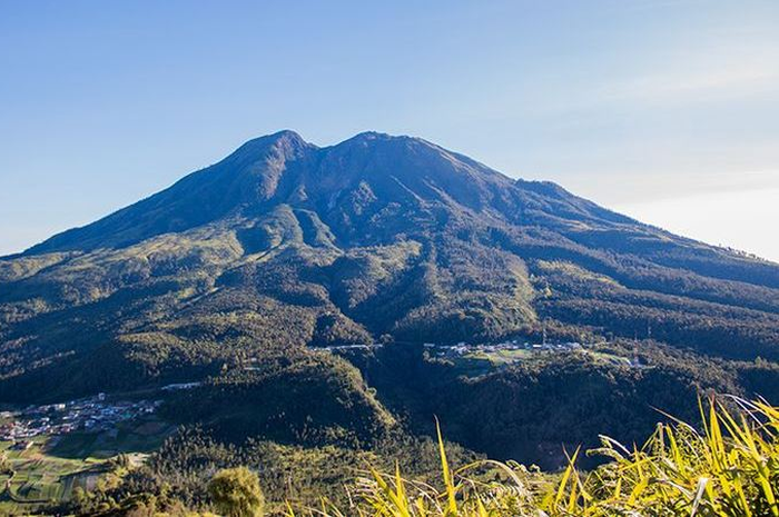 Illustrasi Pemandangan Gunung Lawu