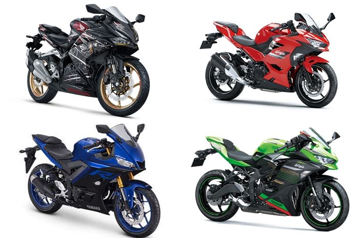 Ilustrasi harga motor sport 250 cc baru model fairing.