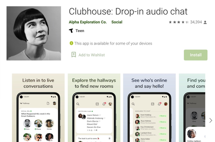 Clubhouse kini udah bisa dinikmati pengguna Android.