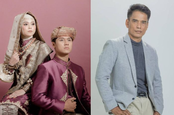 Kolase Foto Lesti Kejora, Rizky Billar dan Ayah Lesti