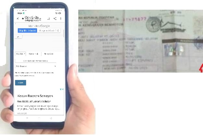 Cek pajak motor online dari HP