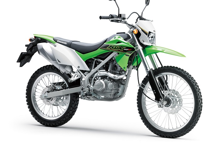 Ilustrasi motor trail Kawasaki KLX 150.